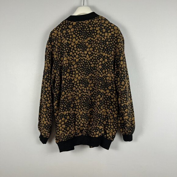 Vintage Jacques Isabelle lightweight bomber women button jacket lined synthetic - Picture 2 of 7